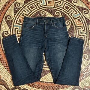 Lucky Brand Ava Mid-Rise Super Skinny Jeans (Dark Wash)